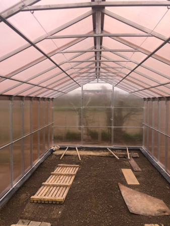 zdjęcie Szklarnia GRACJA z poliwęglanu Zbiory+ 6mm profil 30x20mm ze sklepu maleszklarnie.pl