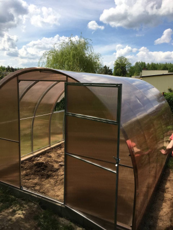 zdjęcie Szklarnia z poliwęglanu Zbiory+ Skarbnica profil stalowy ocynkowany 40x20mm ze sklepu maleszklarnie.pl