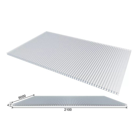 zdjęcie Poliwęglan komorowy bezbarwny 2,1x3m ze sklepu maleszklarnie.pl