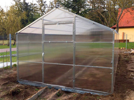 zdjęcie Szklarnia z POLIWĘGLANU Gracja profil stalowy ocynkowany 30x20mm ze sklepu maleszklarnie.pl