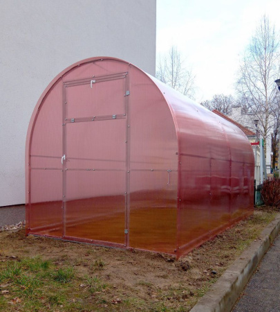 zdjęcie Szklarnia Malutka z poliwęglanu Zbiory+ profil stalowy ocynkowany 20x20mm ze sklepu maleszklarnie.pl