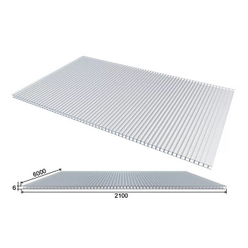 Poliwęglan 6mm bezbarwny 2,1x6m Poliwęglan 6mm bezbarwny 2,1x6m