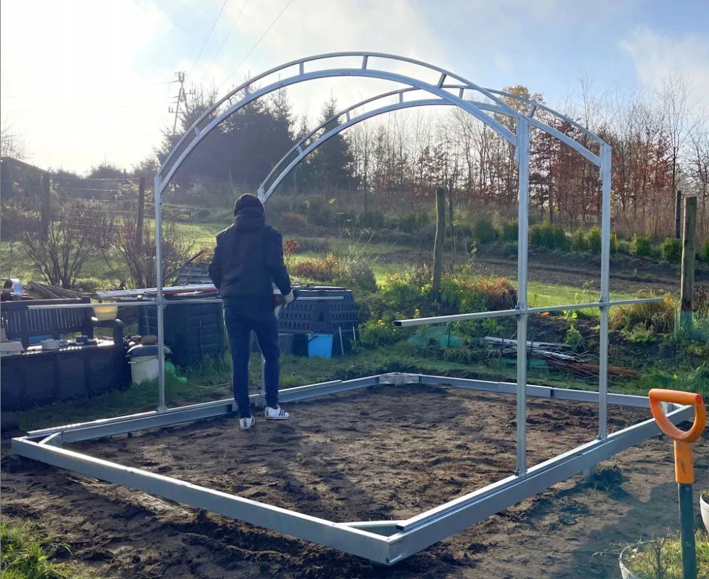 fundament dla szklarni z poliwęglanu 3