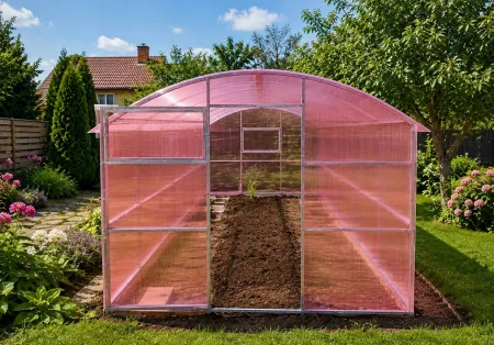 Szklarnia 3x12m Willa z profilu 40x20mm i poliwęglanu Zbiory+6mm z montażem