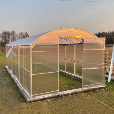 zdjęcie Szklarnia z POLIWĘGLANU Hacjenda podwójne łuki 40x20mm i 20x20mm ze sklepu maleszklarnie.pl